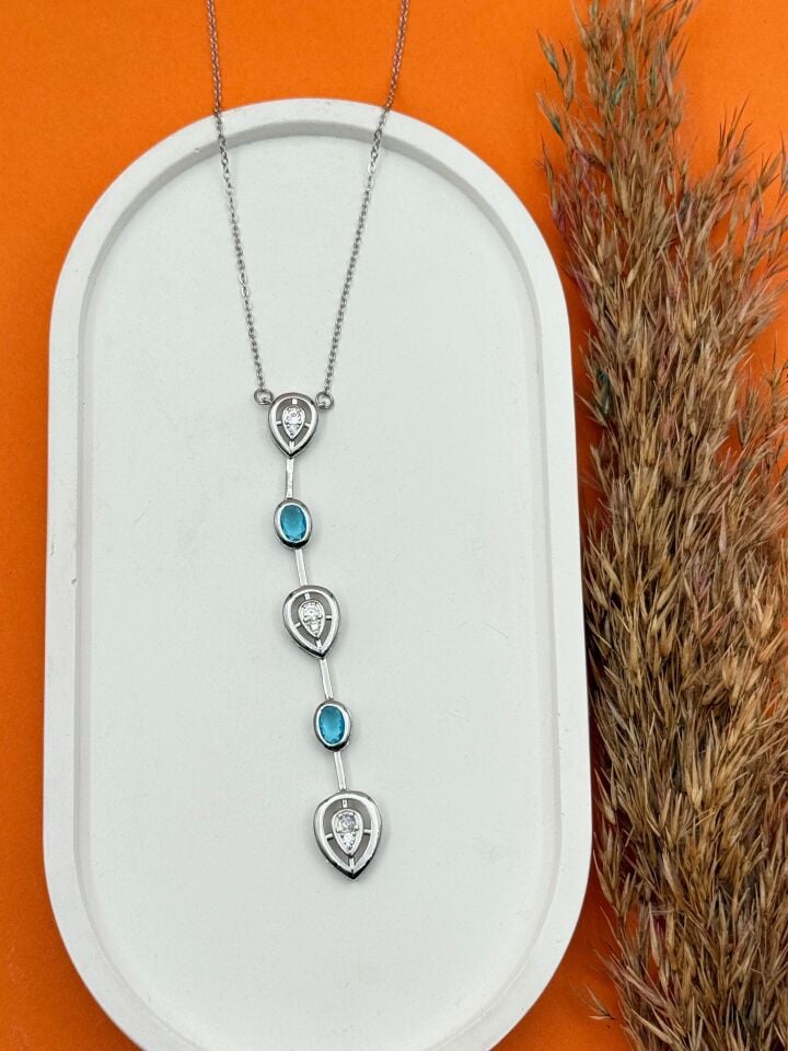 Steel Y Model Necklace // NECKLACE-5488