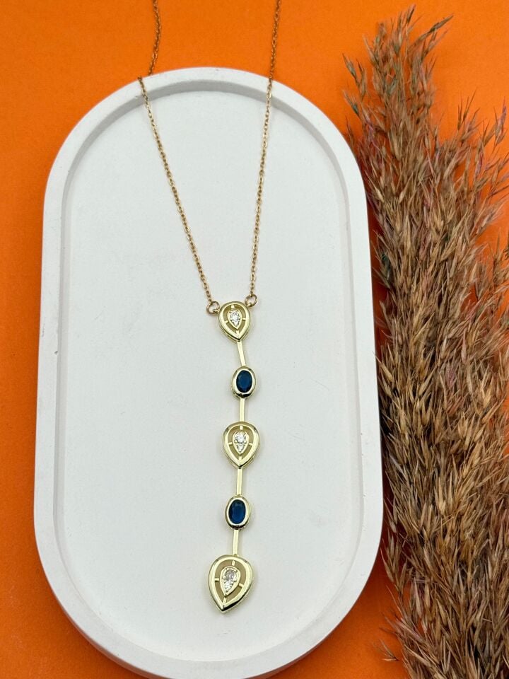 Steel Y Model Necklace // NECKLACE-5490