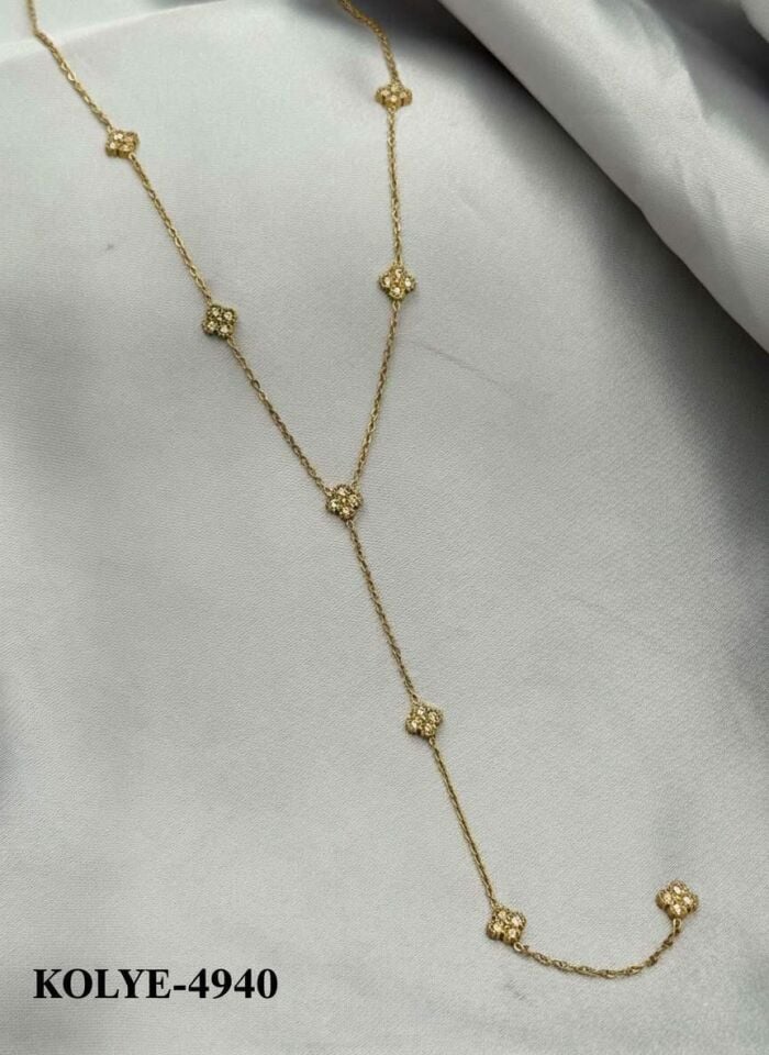 Steel Y Necklace 45cm // NECKLACE-4940