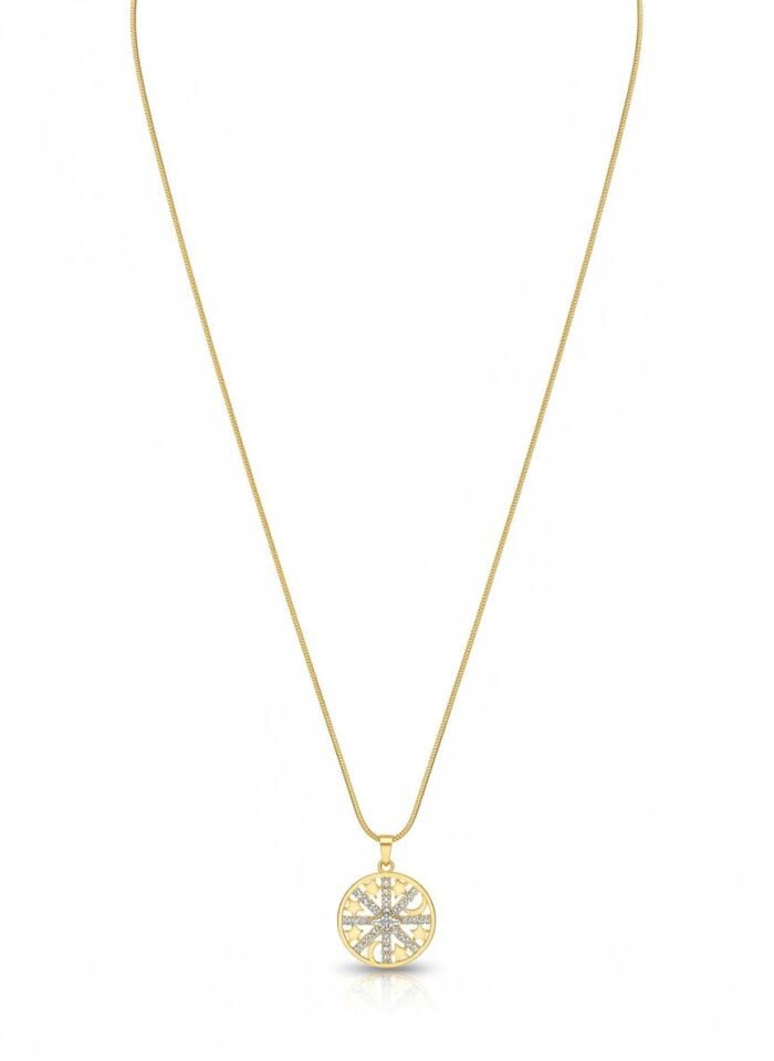 Çelik Çift Renk Kolye 45cm // KOLYE-5935