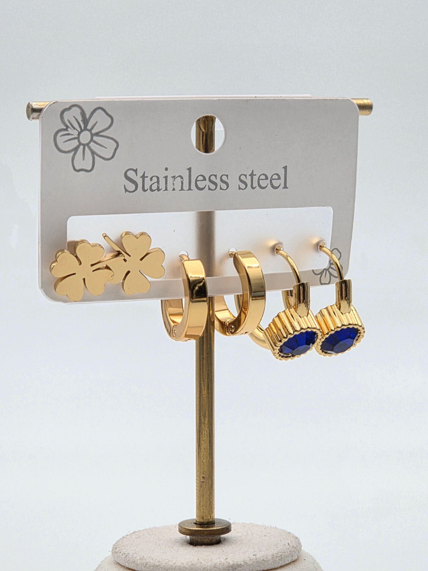 Çelik Set Küpe // KÜPE-3990