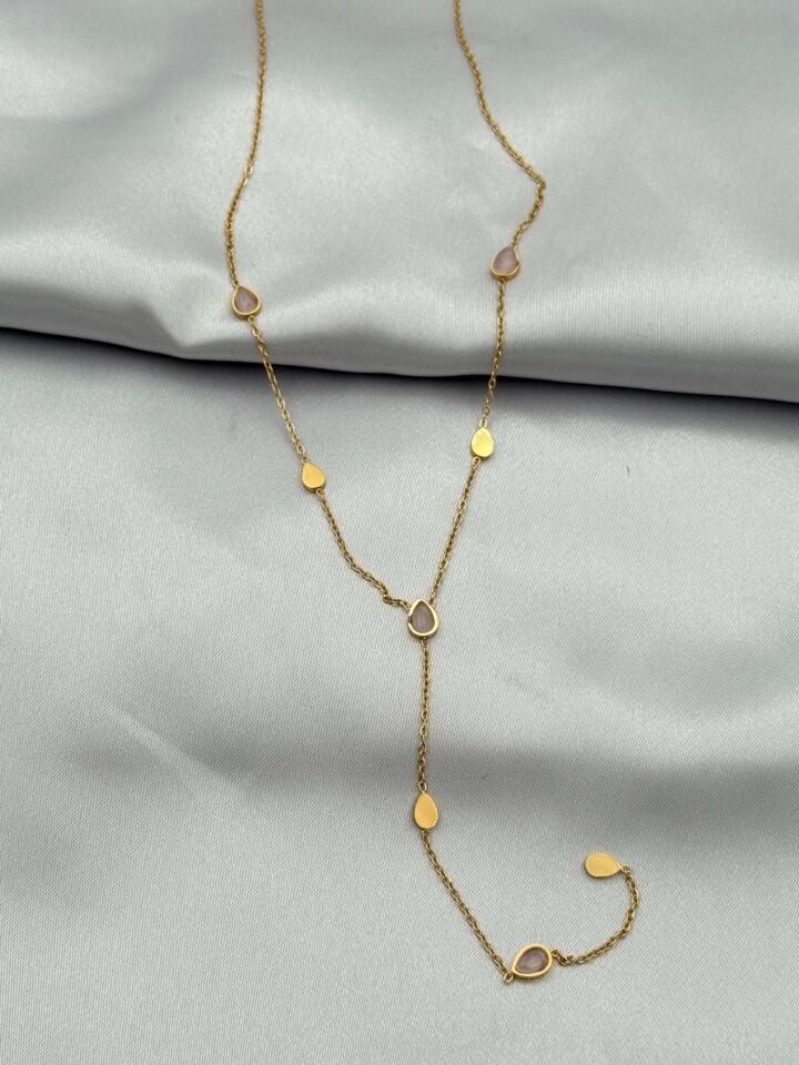 Stahl Y Halskette 45cm // NECKLACE-4947