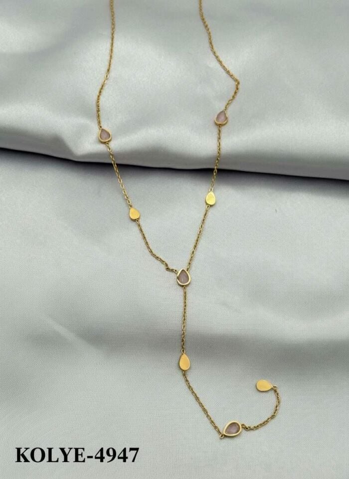 Steel Y Necklace 45cm // NECKLACE-4947