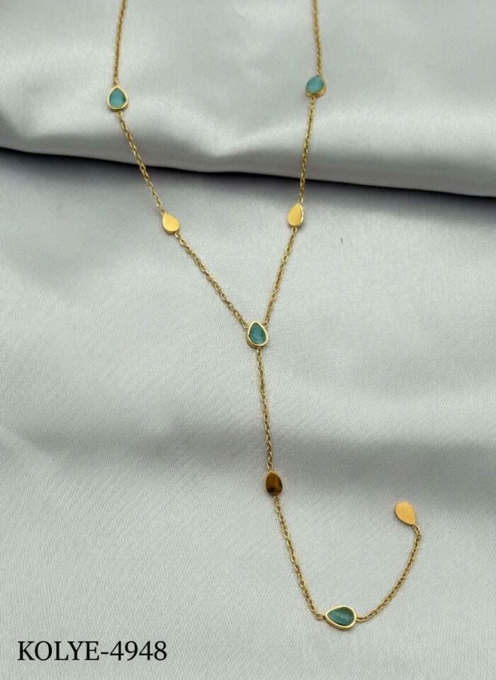 Steel Y Necklace 45cm // NECKLACE-4948