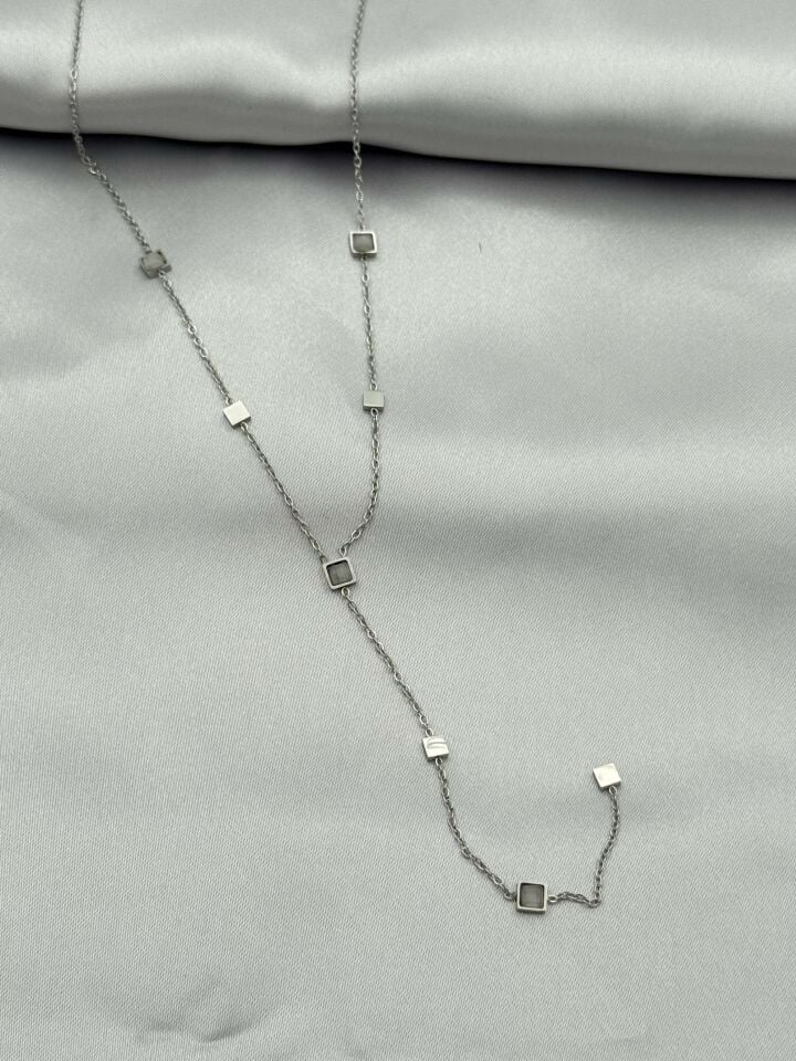 Steel Y Necklace 45cm // NECKLACE-4951