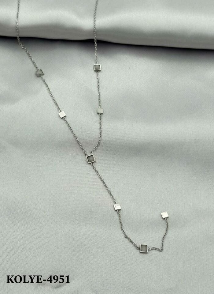 Stahl Y Halskette 45cm // NECKLACE-4951