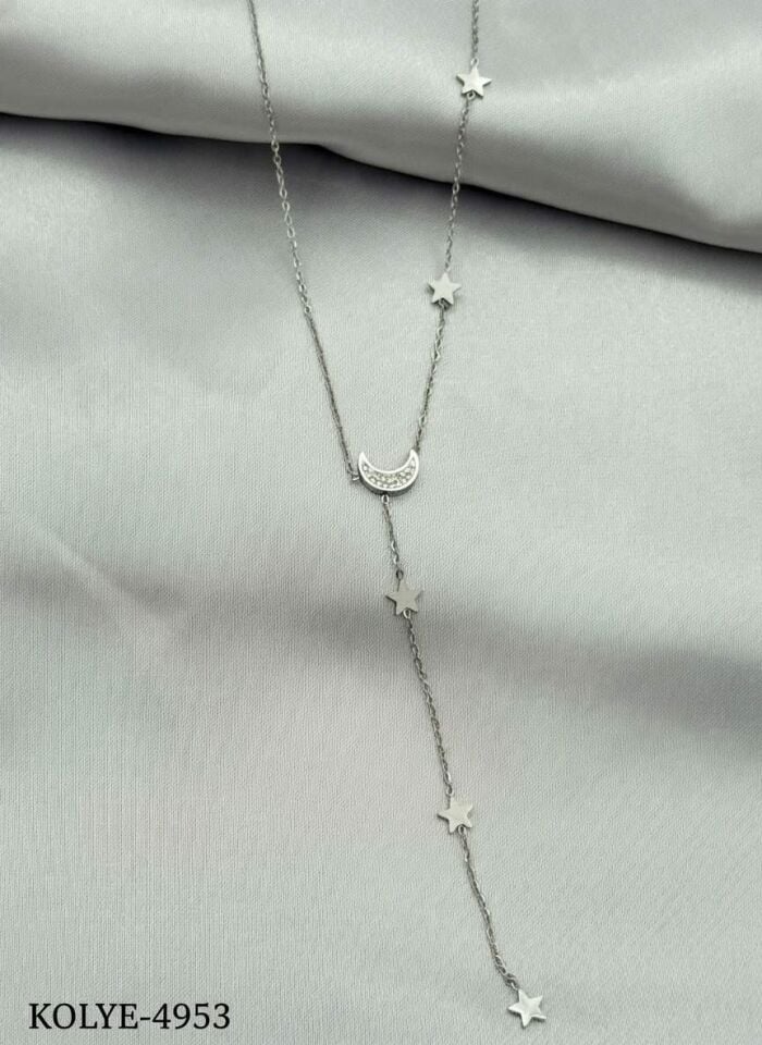 Stahl Y Halskette 45cm // NECKLACE-4953