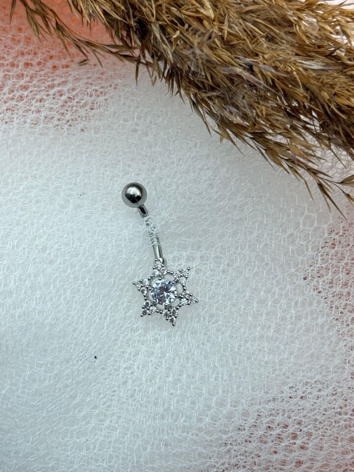 Bauchnabelpiercing aus Stahl // TRAG-207