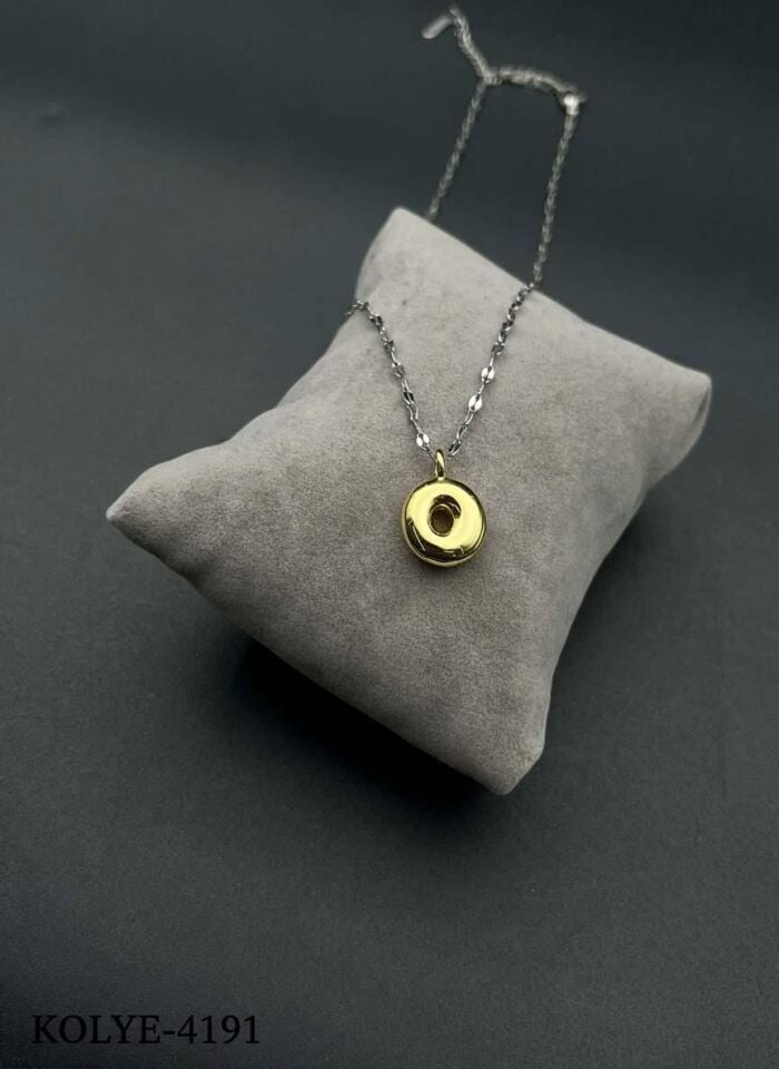 Çelik Harf Kolye (O) // KOLYE-4191