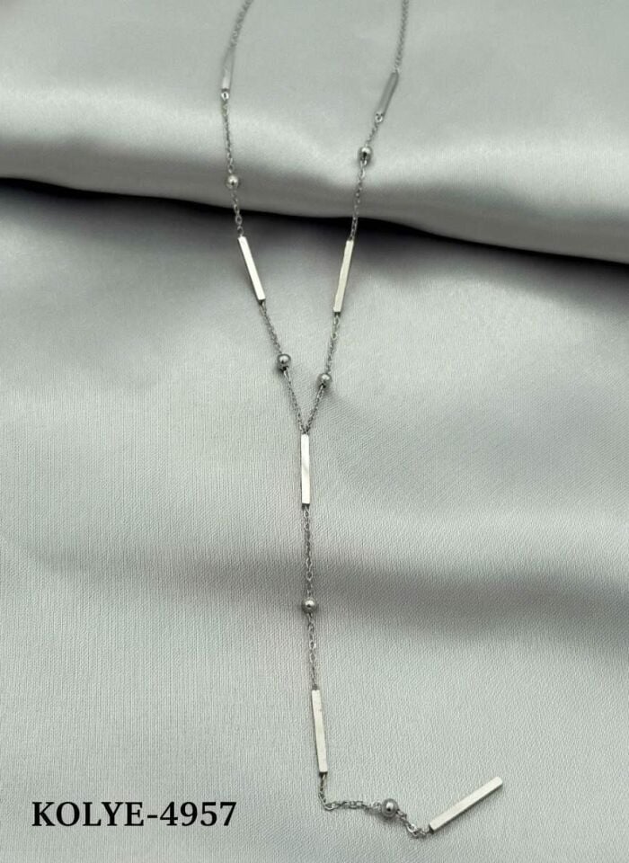 Stahl Y Halskette 45cm // NECKLACE-4957