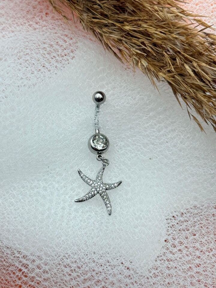 Bauchnabelpiercing aus Stahl // TRAG-215