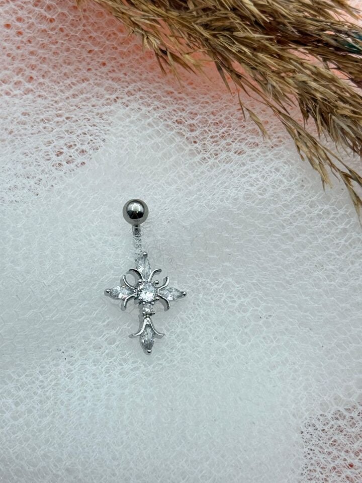 Bauchnabelpiercing aus Stahl // TRAG-217