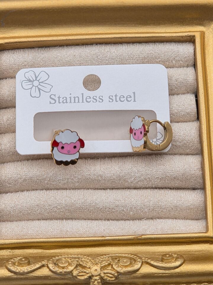 Cerrahi Çelik Çocuk Küpesi // KÜPE-4007