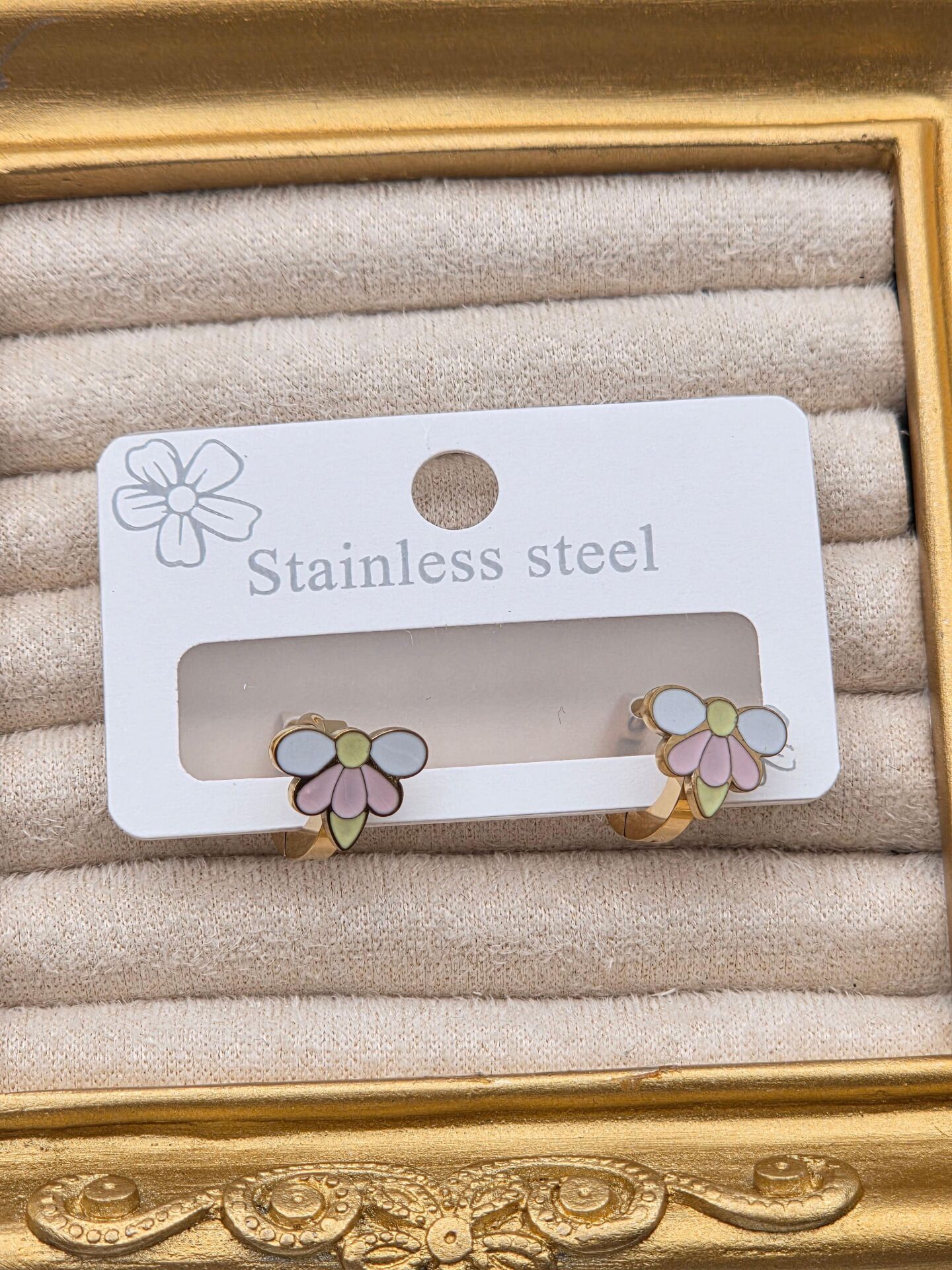 Cerrahi Çelik Çocuk Küpesi // KÜPE-4008