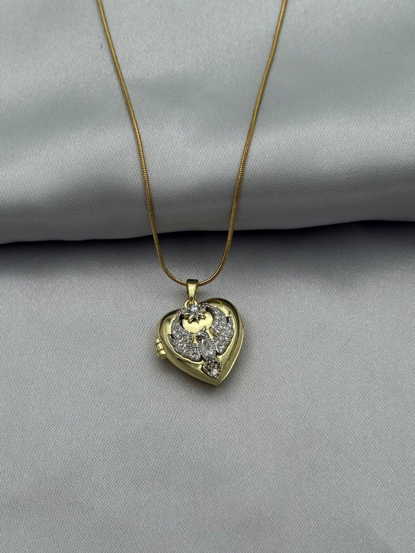 Steel Cover Necklace 45cm // NECKLACE-5053
