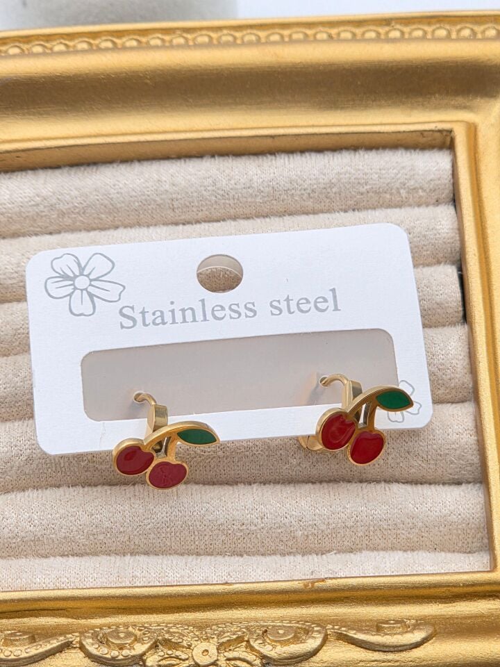 Cerrahi Çelik Çocuk Küpesi // KÜPE-4009