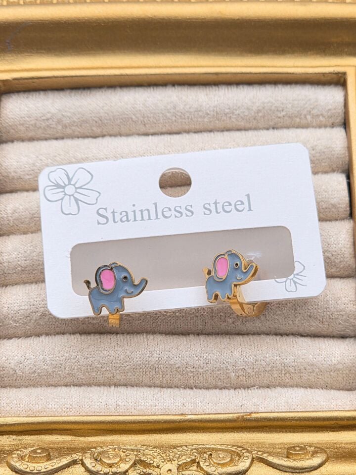 Cerrahi Çelik Çocuk Küpesi // KÜPE-4010