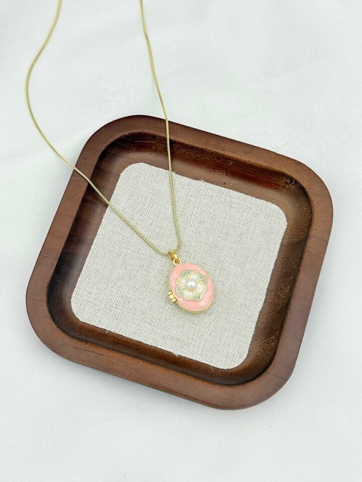 Çelik Kapaklı Kolye 45cm // KOLYE-6620