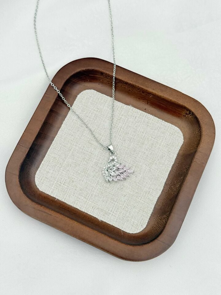 Çelik Kuğu Kolye 45cm // KOLYE-6621