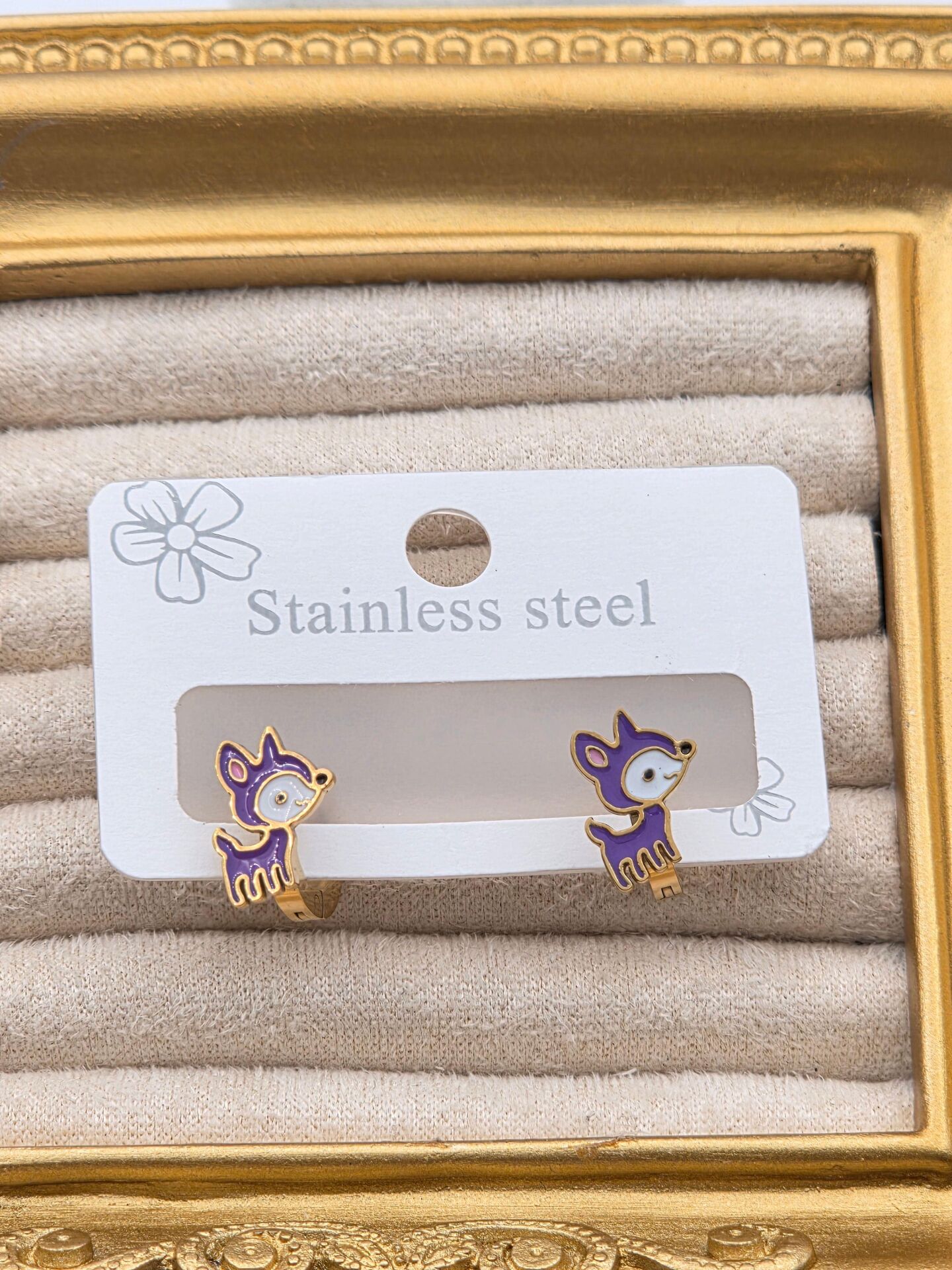 Cerrahi Çelik Çocuk Küpesi // KÜPE-4015