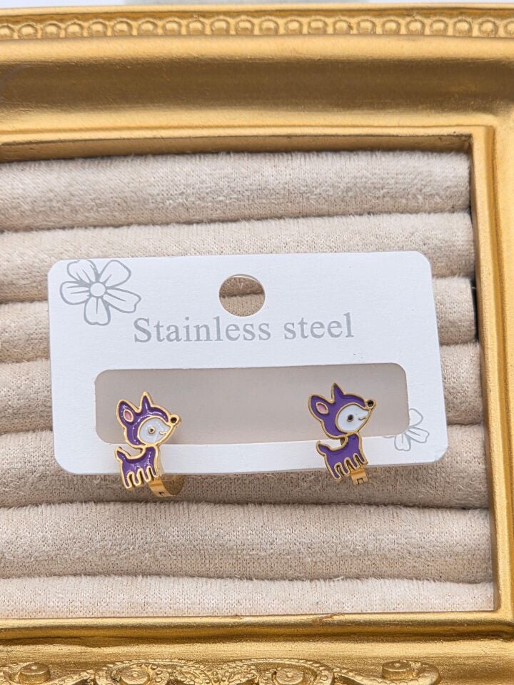 Cerrahi Çelik Çocuk Küpesi // KÜPE-4015