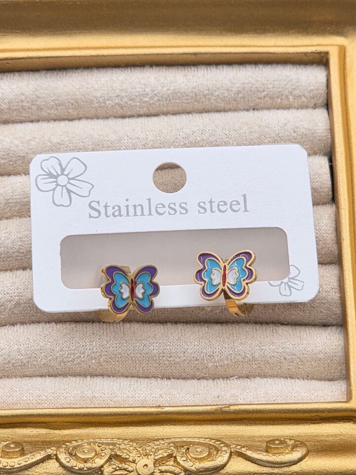 Cerrahi Çelik Çocuk Küpesi // KÜPE-4016