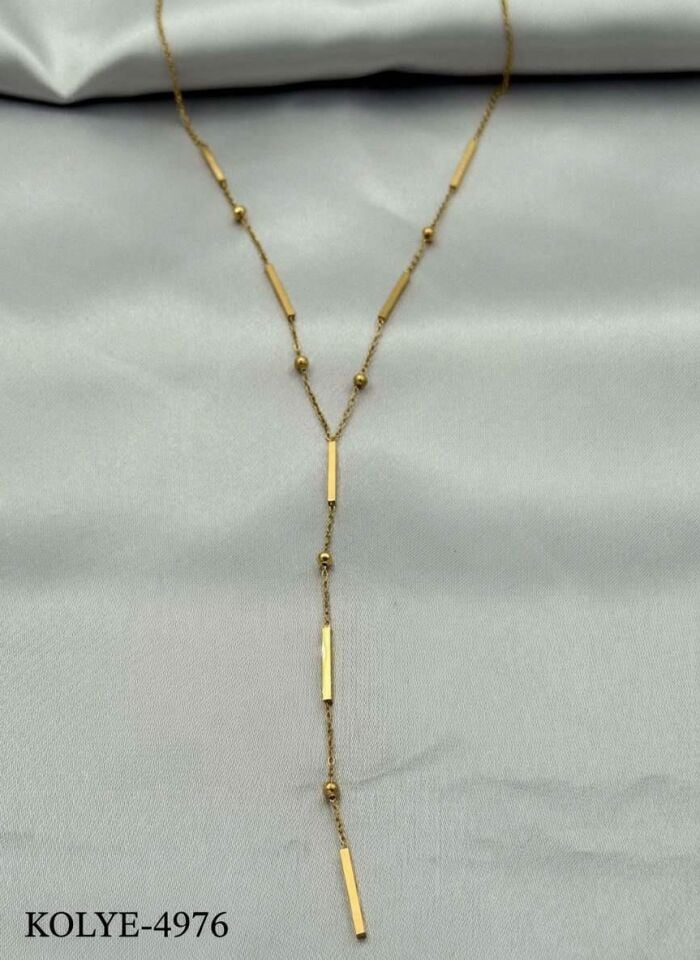 Stahl Y Halskette 45cm // NECKLACE-4976