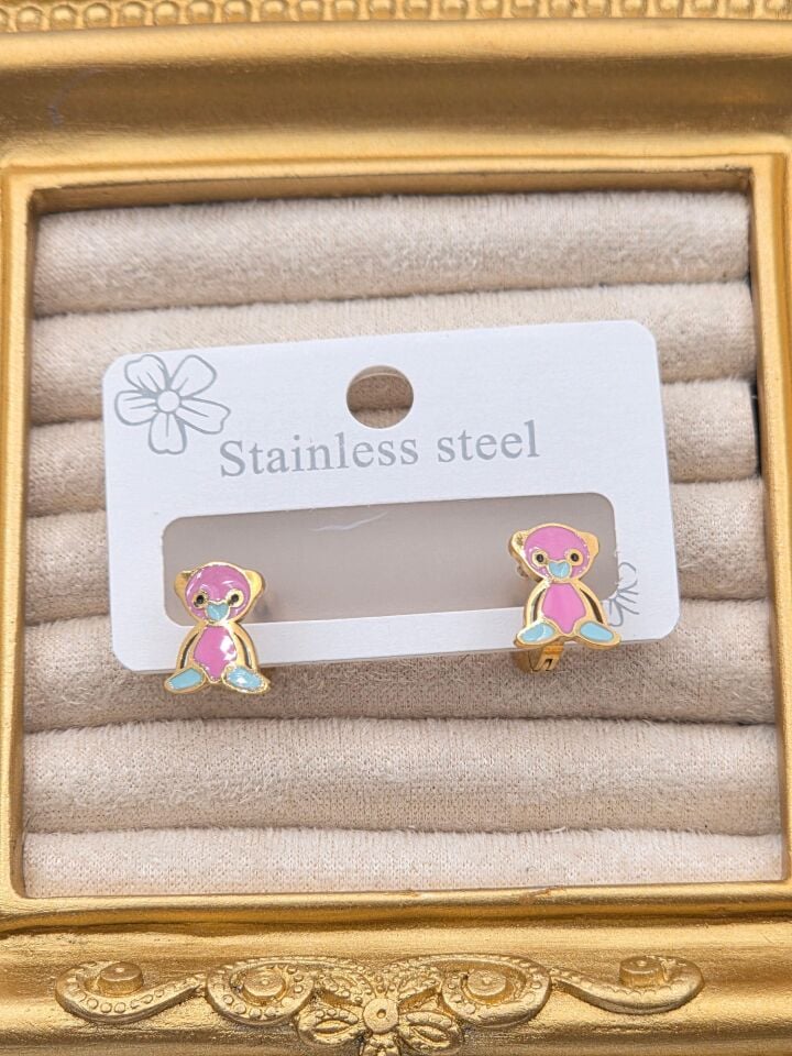 Cerrahi Çelik Çocuk Küpesi // KÜPE-4021