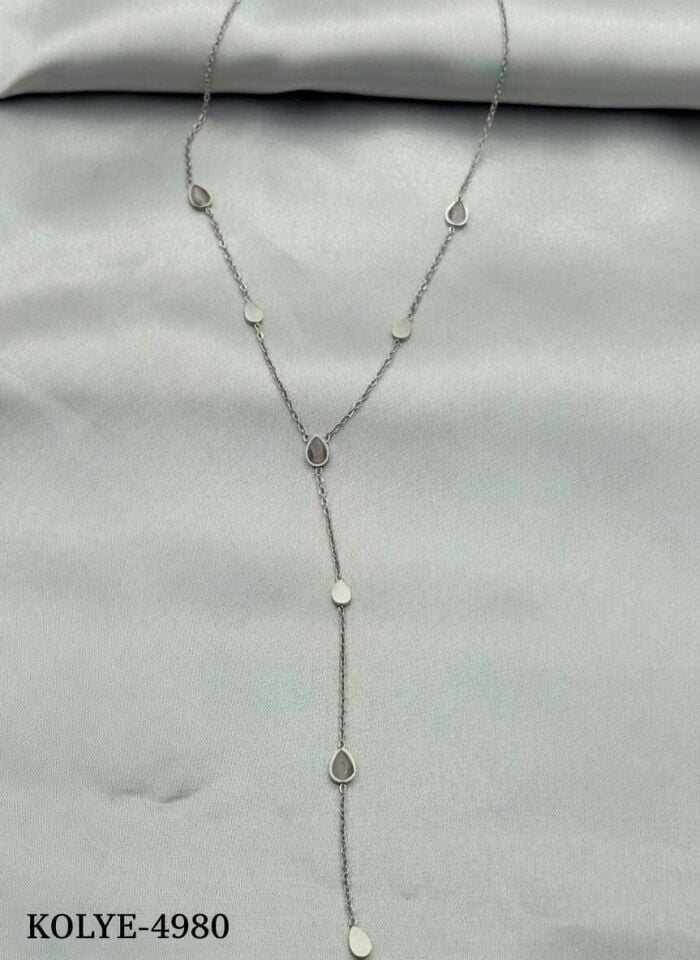 Stahl Y Halskette 45cm // NECKLACE-4980