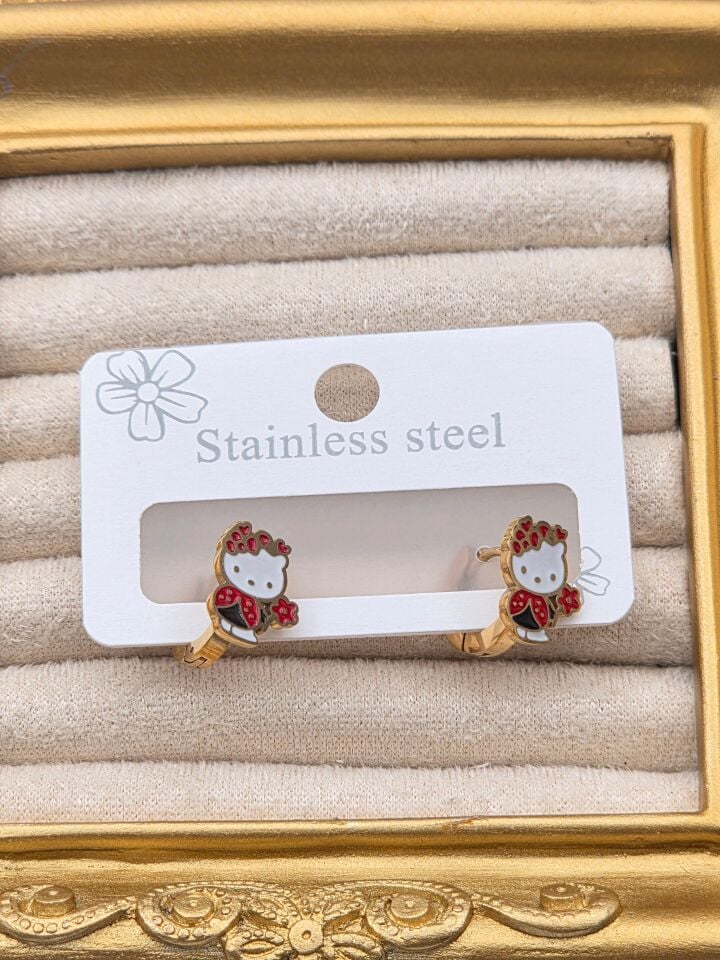 Cerrahi Çelik Çocuk Küpesi // KÜPE-4023