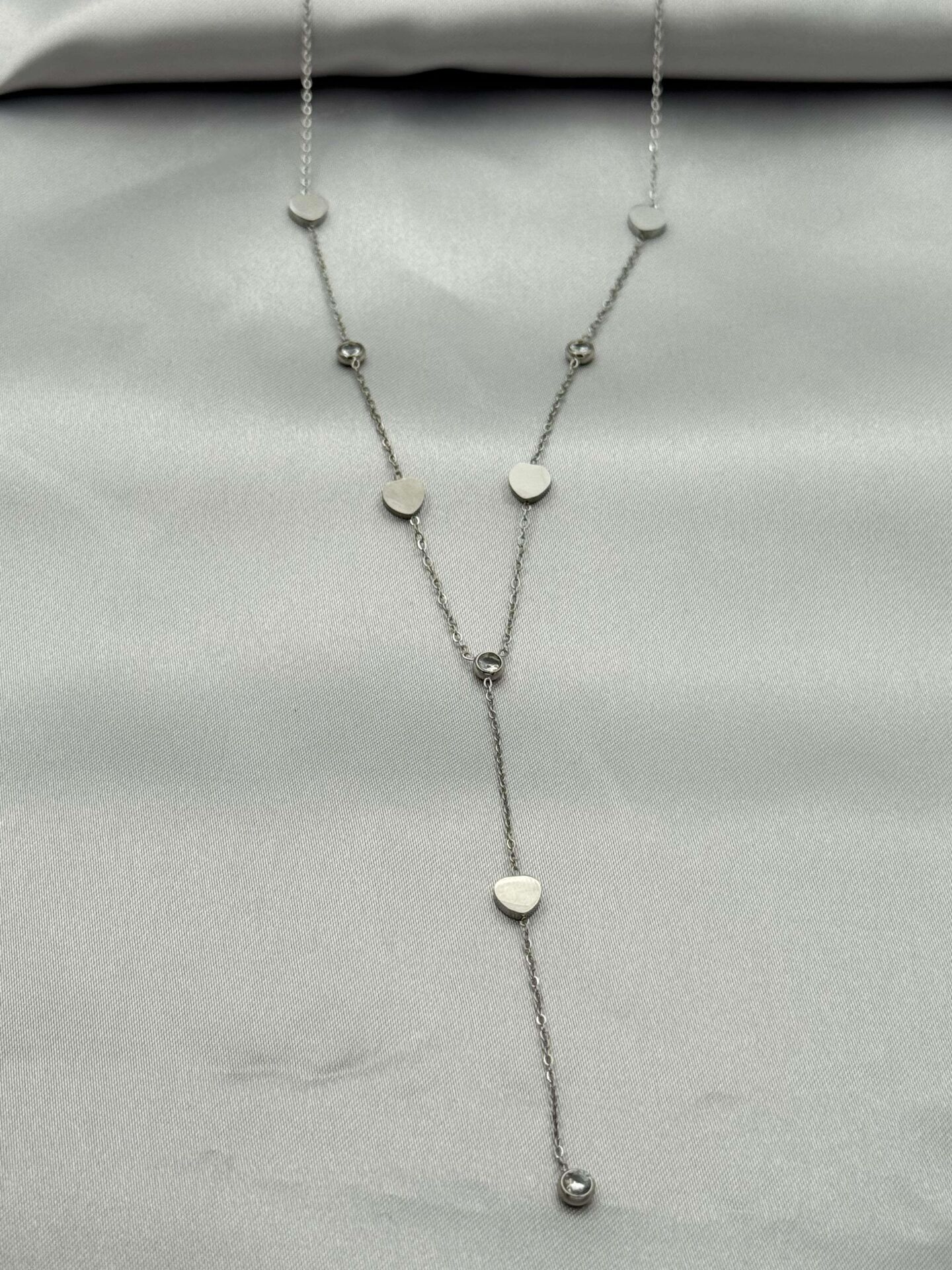 Steel Y Necklace 45cm // NECKLACE-4981
