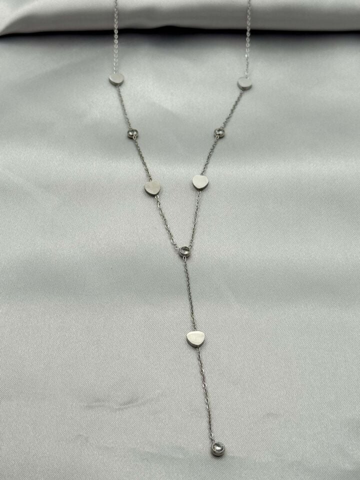 Stahl Y Halskette 45cm // NECKLACE-4981