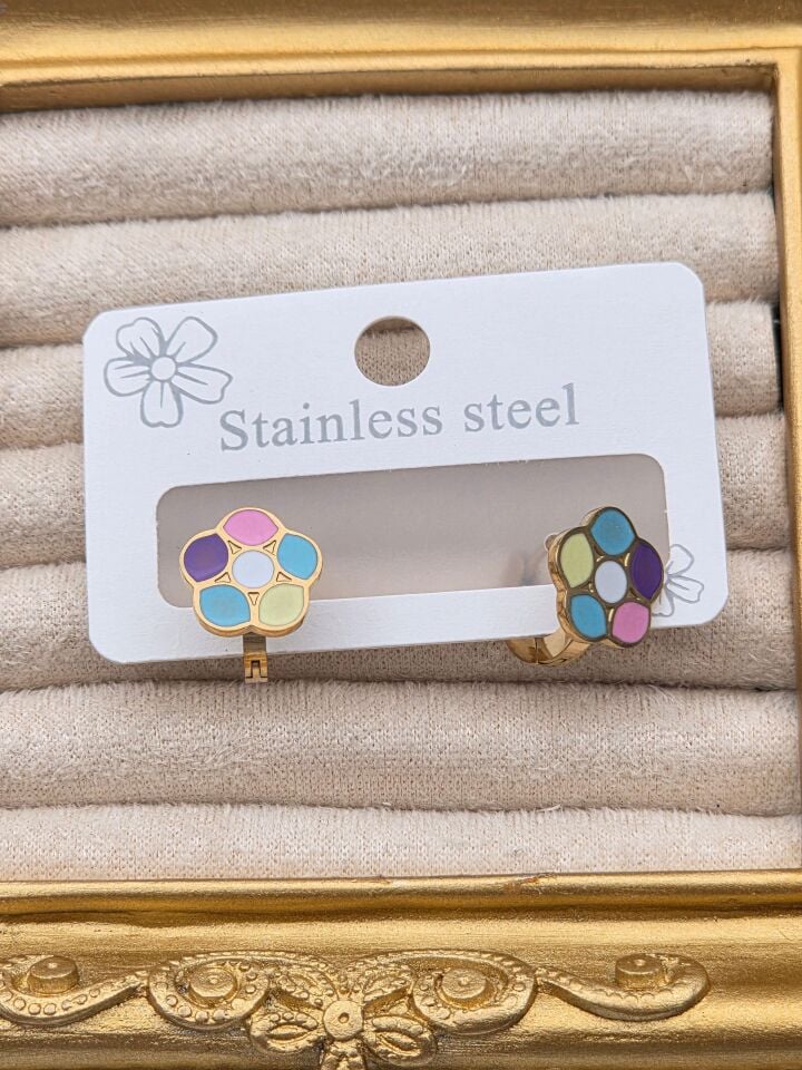 Cerrahi Çelik Çocuk Küpesi // KÜPE-4024