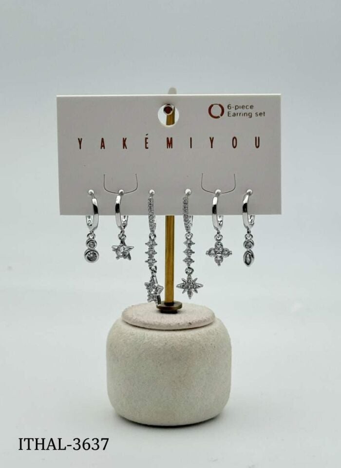 Zirkon Set Küpe // ITHAL-3637