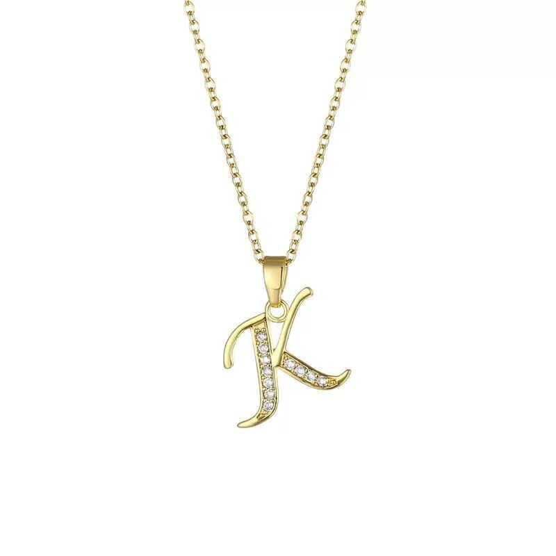 Çelik Harf Kolye 45cm // KOLYE-6631