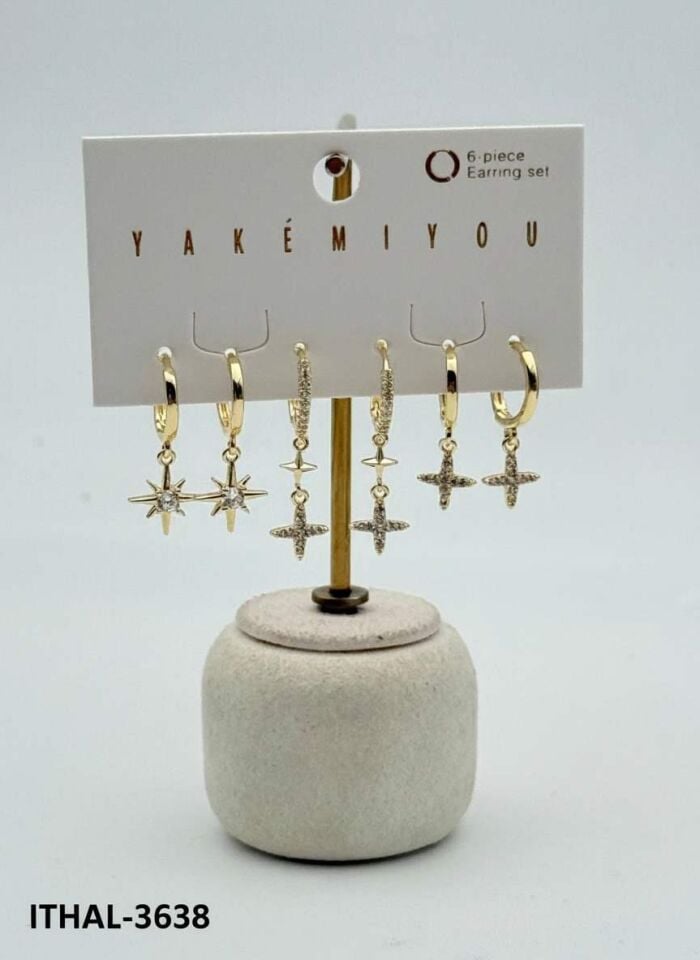 Zirkon Set Küpe // ITHAL-3638