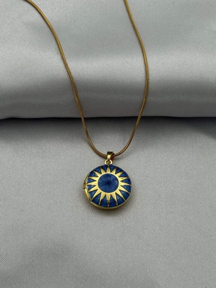 Çelik Kapaklı Kolye 45cm // KOLYE-5070