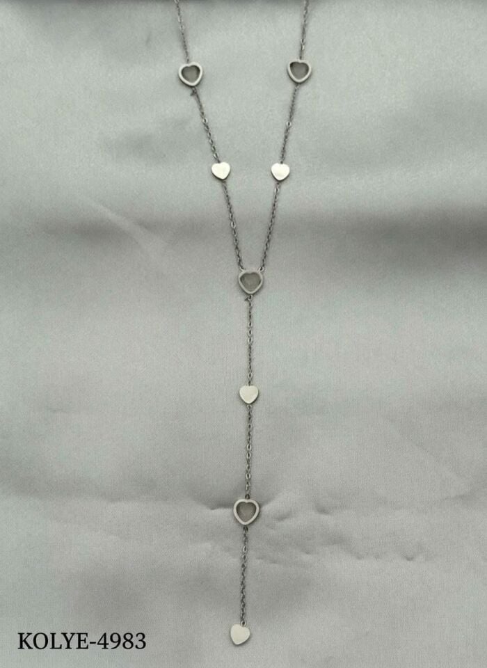 Steel Y Necklace 45cm // NECKLACE-4983