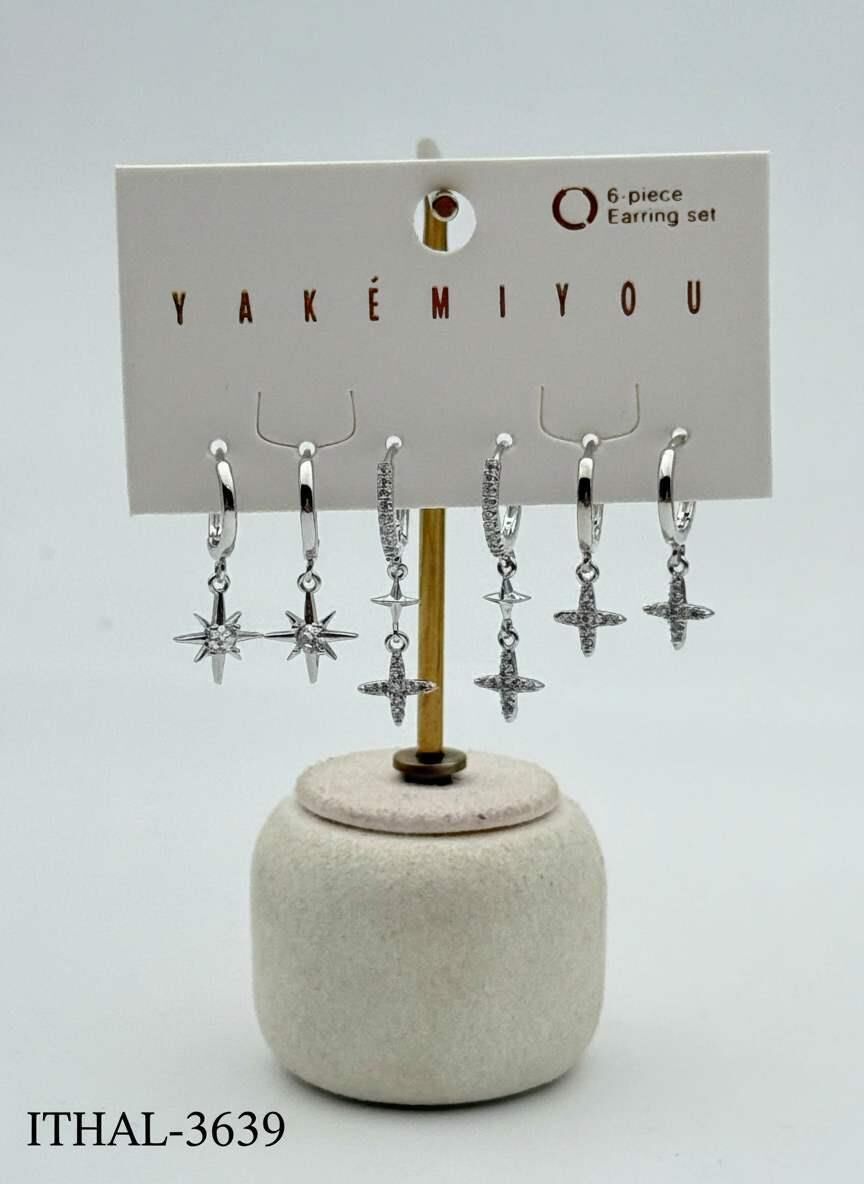 Zirkon Set Küpe // ITHAL-3639