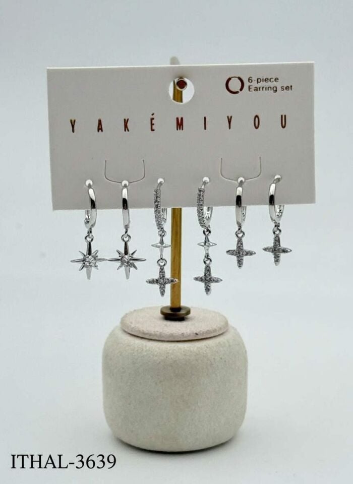 Zirkon Set Küpe // ITHAL-3639