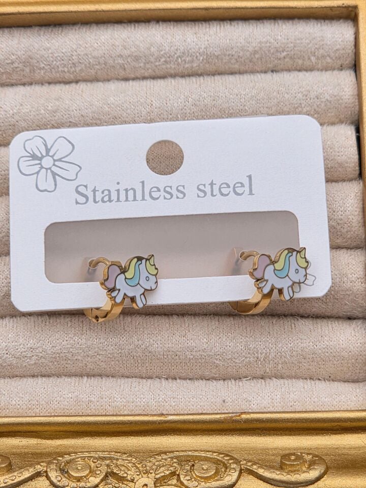 Cerrahi Çelik Çocuk Küpesi // KÜPE-4027