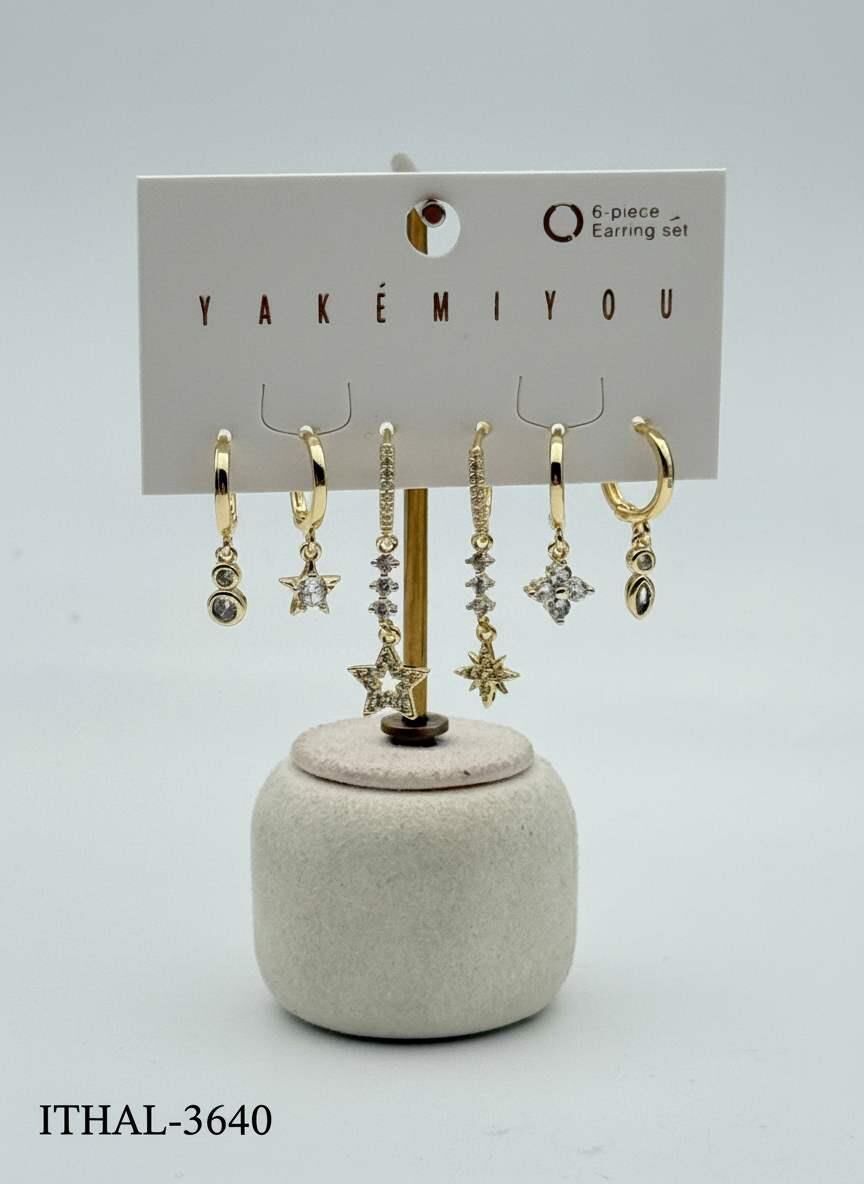 Zirkon Set Küpe // ITHAL-3640