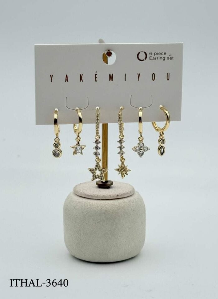 Zirkon Set Küpe // ITHAL-3640