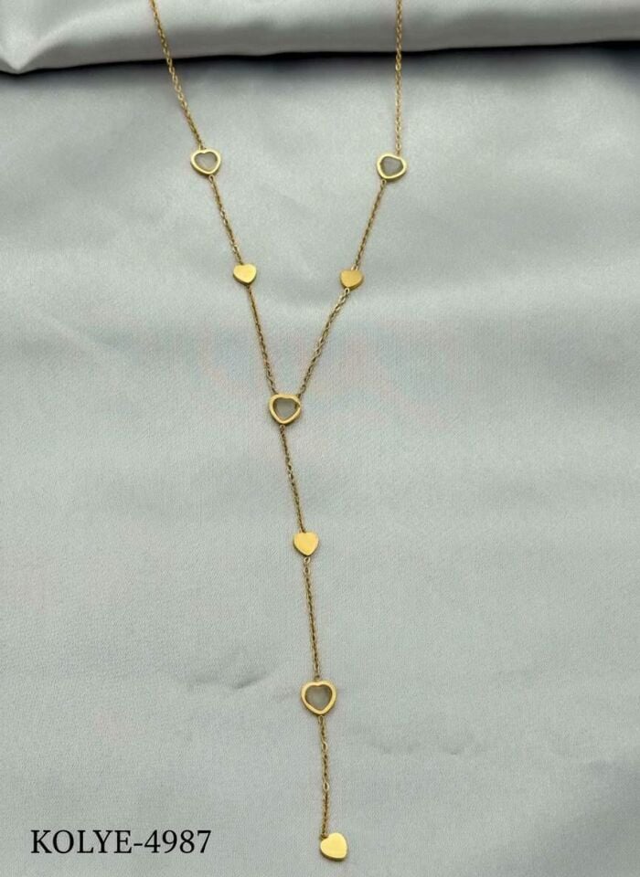 Steel Y Necklace 45cm // NECKLACE-4987