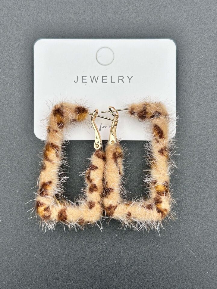 VIP Leopar Küpe // ITHAL-2539