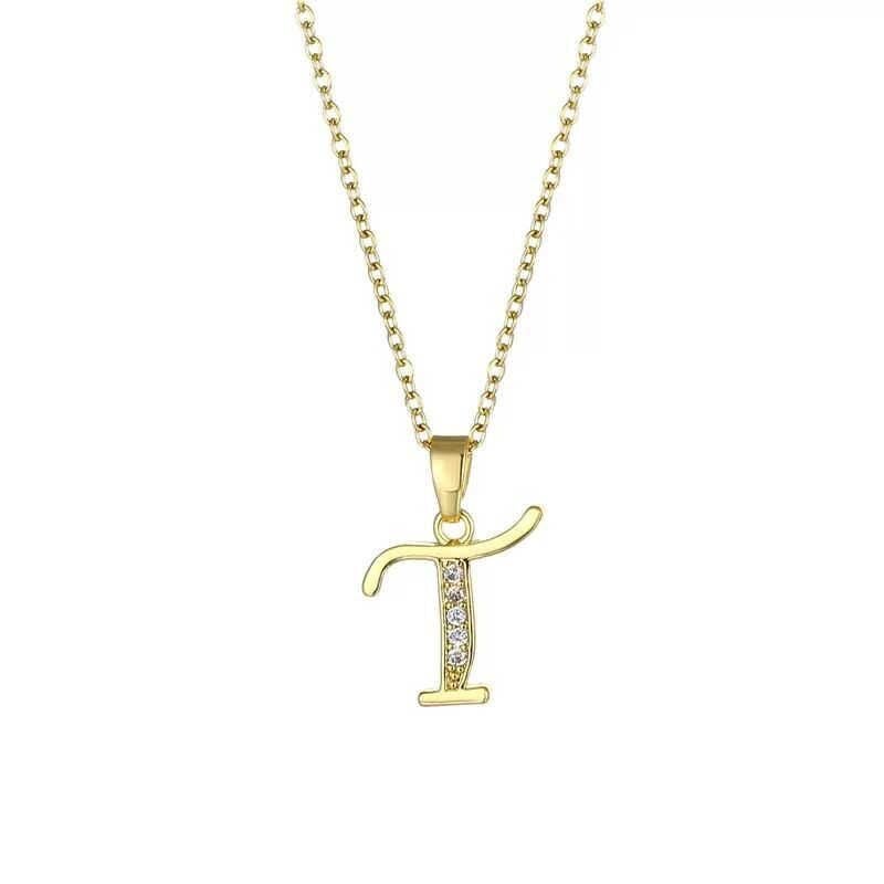 Çelik Harf Kolye 45cm // KOLYE-6639