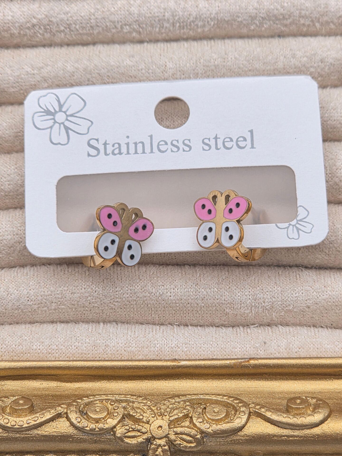 Cerrahi Çelik Çocuk Küpesi // KÜPE-4033