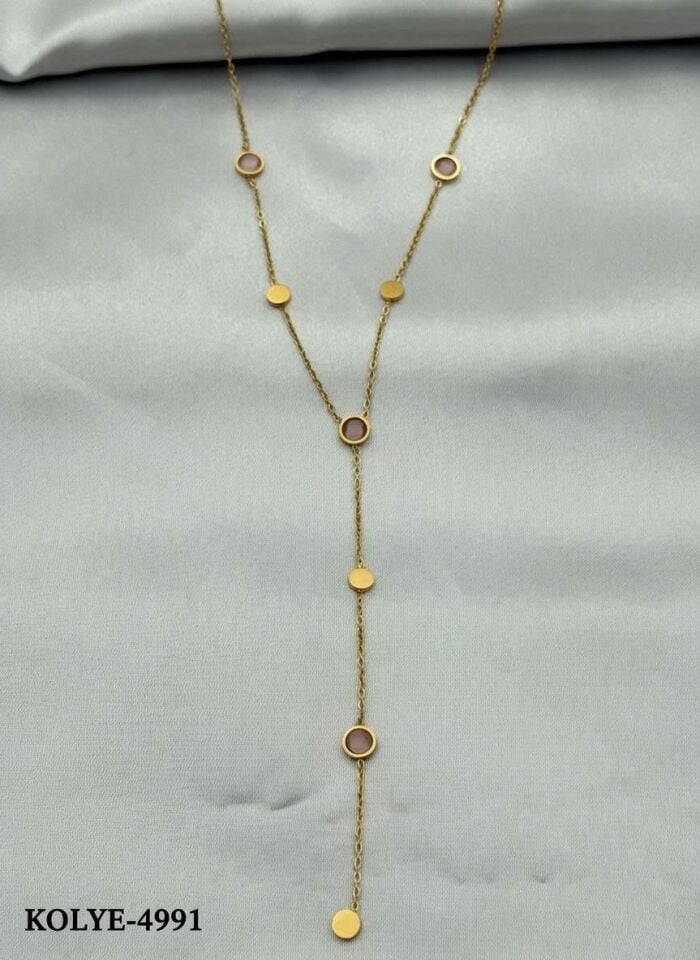 Stahl Y Halskette 45cm // NECKLACE-4991