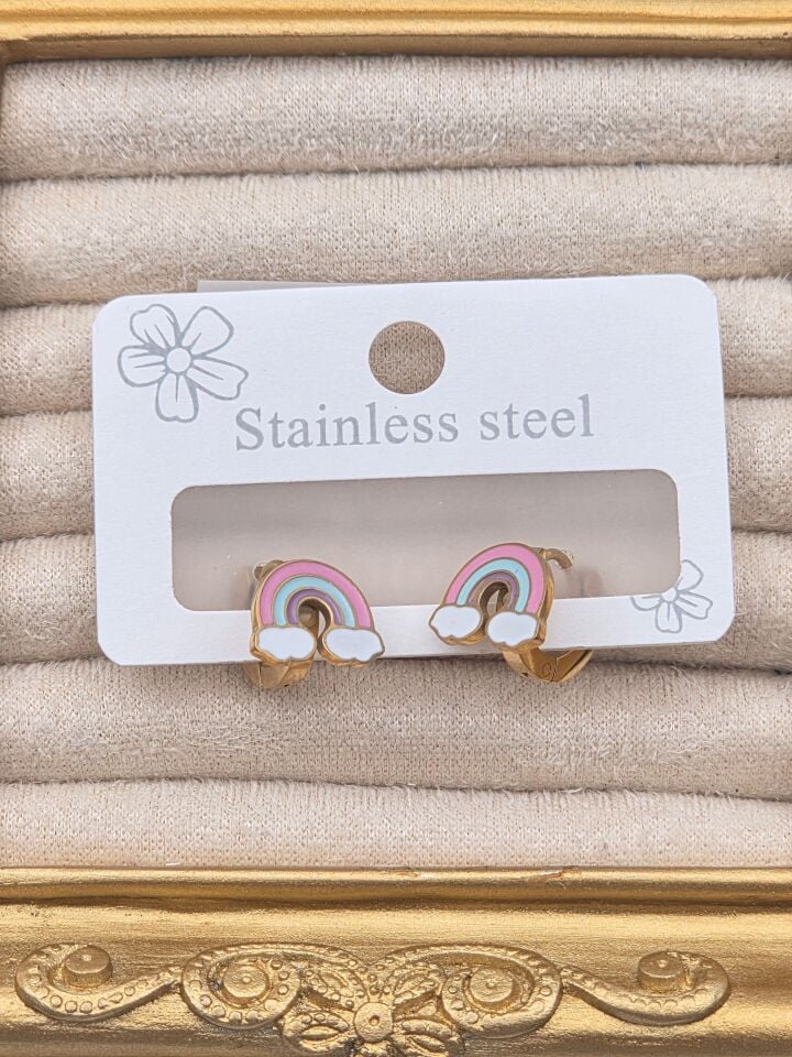 Cerrahi Çelik Çocuk Küpesi // KÜPE-4034