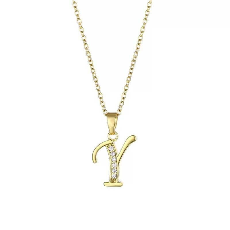 Çelik Harf Kolye 45cm // KOLYE-6641